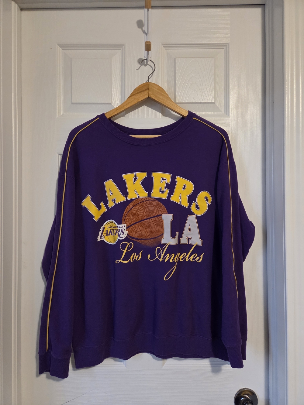 NBA Los Angeles Lakers Purple & Yellow Crewneck Sweatshirt